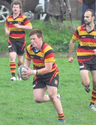 Gutsy performance: Marcus Castle put in a good performance for Cardigan in their victory over Haverfordwest