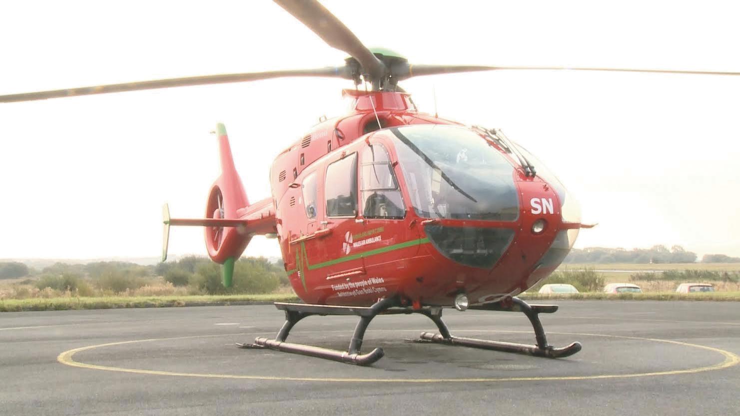 Landing site improvements: Wales Air Ambulance.