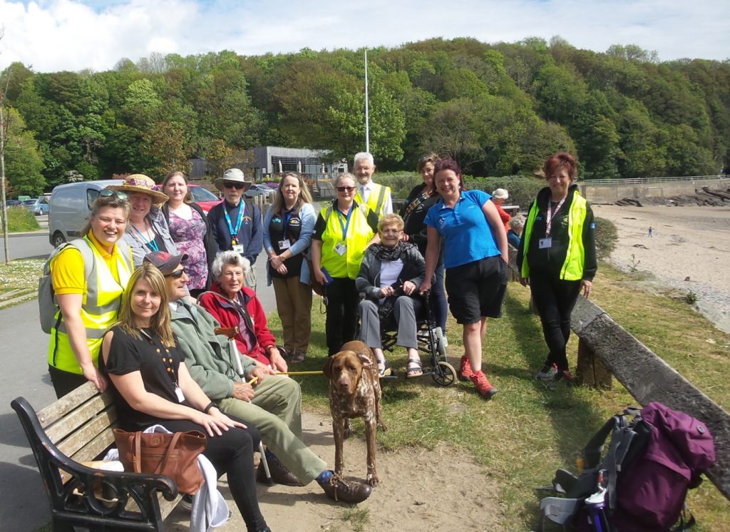 Mobility Walks to support people on a stroll around Saundersfoot The
