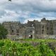 Pembroke Castle on an overcast day.